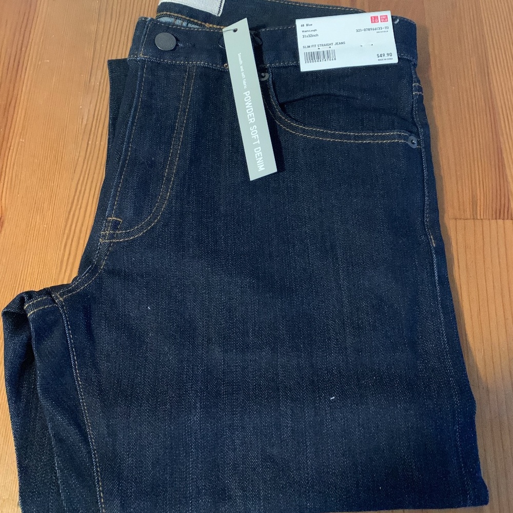 Uniqlo Slim Fit Straight Jean- Brand New